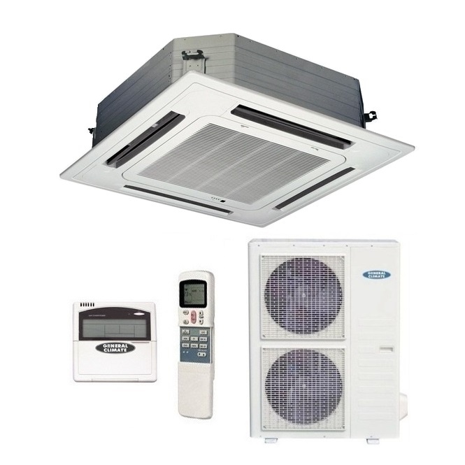 Кондиционер кассетный General Climate GC-4C48HRN2/GU-U48H2 от интернет-магазина ClimateON